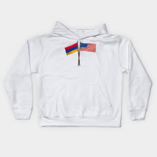 American Armenian Flag Kids Hoodie